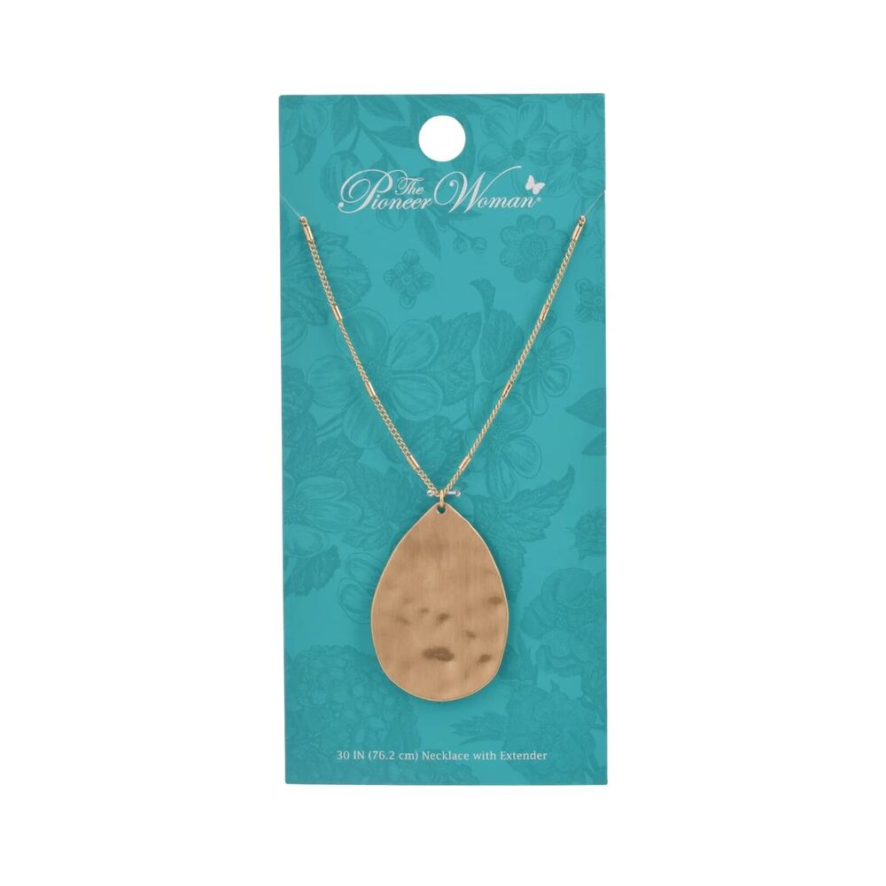 2-Pack The Pioneer Woman Long Pendant Necklaces - Gold and Silver - Picture 3 of 10